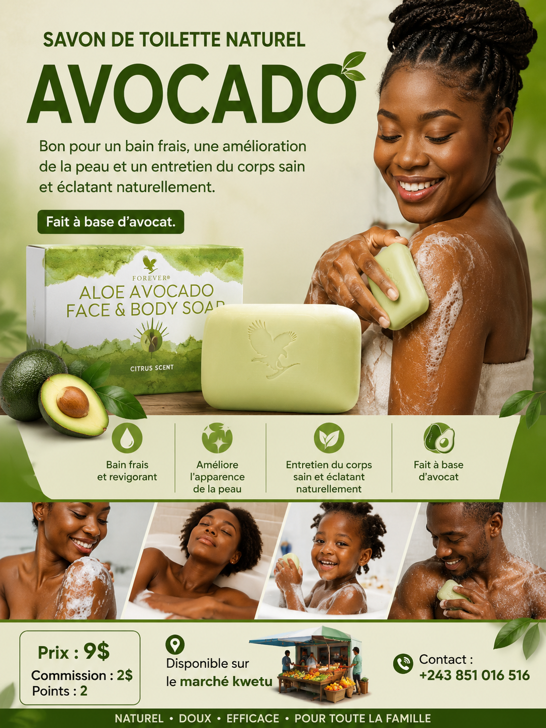 SAVON BIO AVOCADO
